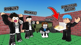 Bacon Story | Roblox | THEY BULLIED HIM FOR BEING POOR SO HIS DAD TAKE REVENGE!