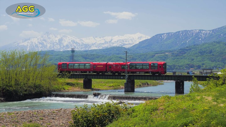 Echigo Tomeki Railway and Shinano Railway in 4k