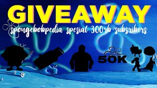 GIVEAWAY SPONGEBOBPEDIA SPESIAL 300K SUBSCRIBERS | #GiveawaySpongebob