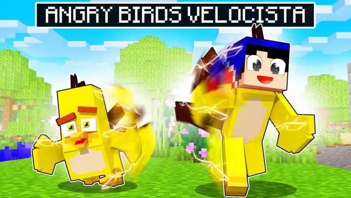 JOGANDO COMO ANGRY BIRDS VELOCISTA no MINECRAFT!
