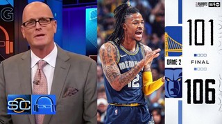 ESPN SC: Ja Morant's 47 points carries Grizzlies past Warriors in GM 2 of Western Conference semis