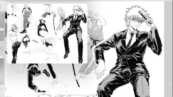 【Sketsa Harian】Sakata Gintoki Modo Modo