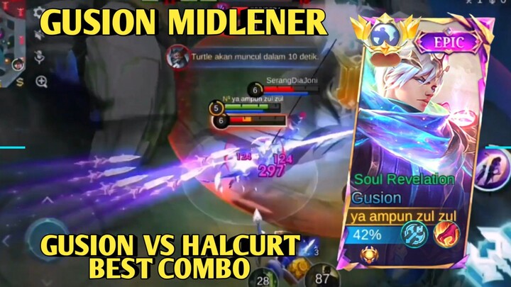 GUSION MIDLENER, GUSION VS HALCURT BEST COMBO