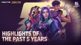 Highlights Of The Past 5 Years | Free Fire 5th Anniversary | Garena Free Fire Pakistan