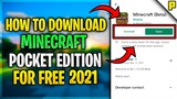 *NEW* HOW TO DOWNLOAD MINECRAFT POCKET EDITION ON ANY ANDROID DEVICES | FREE 2021