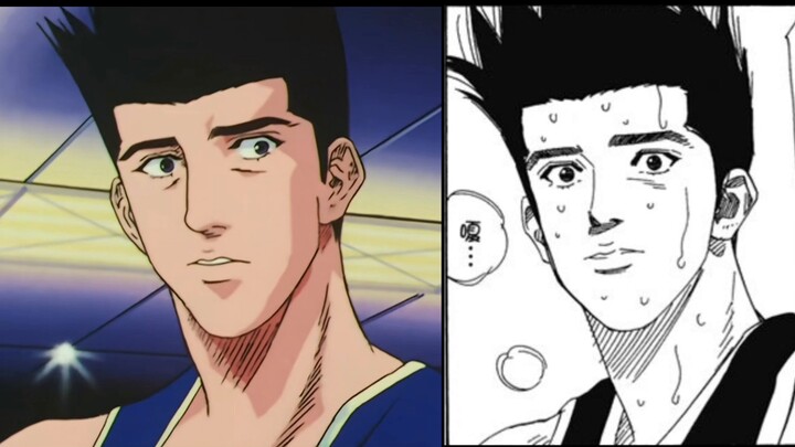 Comparison between the anime version and the comic version of Sendoh Akira