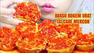 PEDES NAMPOL‼️ASMR BAKSO BOGEM URAT MERCON ISI CABE PEDAS | ASMR INDONESIA