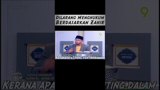 Dilarang Menghukum Berdasarkan Zahir #TanyalahUstaz2024