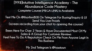 [99$]Intuitive Intelligence Academy  course - The Abundance Code Mastery download