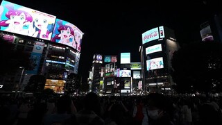 News of Xiaozhi's victory was broadcast on the streets of Shibuya [Chinese subtitles]