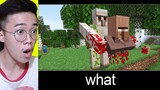 React Minecraft Meme WAIT WHAT (IRON GOLEM MACAM APA INI!!!)