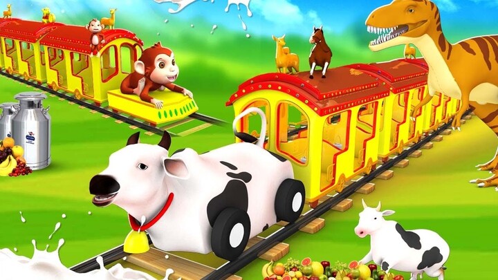 Funny Animals Wooden Tractor Race in Forest | Monkey and Elephant Forest Comedy Videos 3D Cartoons - Bilibili Funny Animals Wooden Tractor Race in Forest | Monkey and Elephant Forest Comedy Videos 3D Cartoons - Bilibili