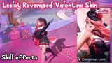 LESLEY REVAMPED VALENTINE SKILL EFFECTS!💖SO CUTE😍💕Mobile legends