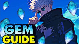 Jujutsu Duel/Sorcerer GEM GUIDE! HOW TO GET A TON OF GEMS AS A F2P [Filipino]