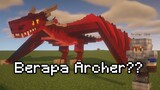 Berapa Banyak Archer Untuk Membunuh Naga LV4 di Minecraft Medieval Ice dan Fire ?!