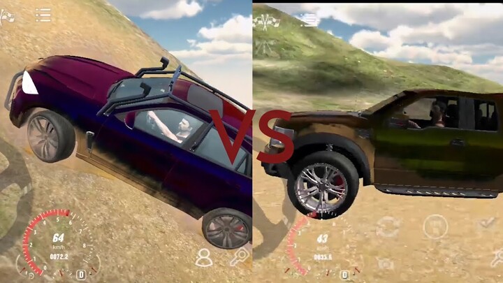 Car parking multiplayer 2 | bmw x5 vs ford raptor | Driving on the mountain