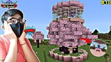 I Have Build Beautiful😍Cherry Blossom Tree house | #minecraft | Minecraft Survival Series |