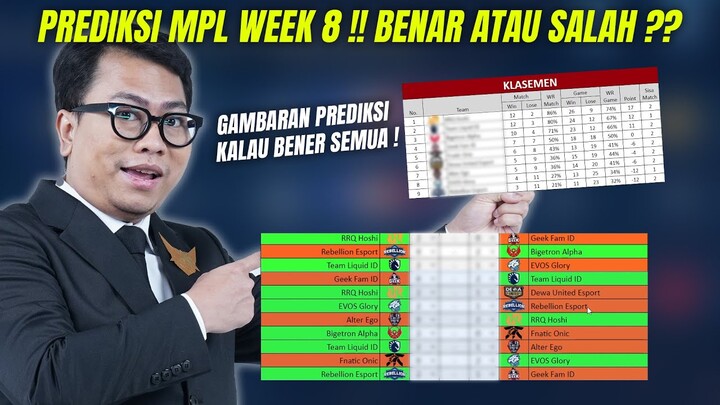 KALAU PREDIKSI GUA BENER INI BAKAL RAME DI SOCIAL MEDIA ! RUNGKAD MPL S14 WEEK 8! #rungkadbersamakb