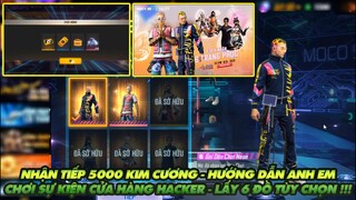 FREE FIRE | NHẬN 5000 KIM CƯƠNG HƯỚNG DẪN CÁCH CHƠI CỬA HÀNG HACKER LẤY 6 ĐỒ TÙY CHỌN TỪ 9 KIM CƯƠNG