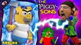 ROBLOX PIGGY meets the SIMPSONS = Escape the PIGGYSONS!  (FGTeeV Wibbit Mode)