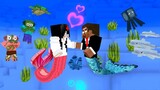 SADAKO AND HEROBRINE BECOME MERMAID (UNDER THE SEA ADVENTURE) - MONSTER SCHOOL MINECRAFT