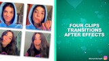 4 clips transitions *easy* | after effects tutorial