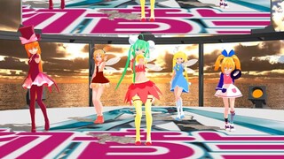 【mmd りんごの森とパラレルタウン＆怪盗セイント・テール＆ファンファンファーマシィー】エミリー＆リンダ＆ヘレナ＆羽丘芽美＆ぽぷりでfake doll