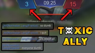 When You Have A Bad Start And A Toxic Teammate + Epic Come Back - Mobile Legends