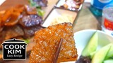 Korean-style pork skin recipe, 집에서 전문점 맛 내기 | 혼술 | 안주로 최고 | 벌집 돼지 껍대기 구이
