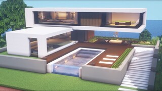 【Minecraft】 Modern House Tutorialㅣ Modern City #18