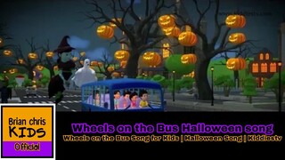 Wheels on the Bus Halloween song | Wheels on the Bus Song for Kids | Halloween Song | Kiddiestv