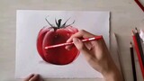 [Chì màu] Đó là một quả cà chua già và bạn có thể nhanh chóng chạm vào một quả cà chua già trong hai