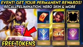 CLAIM FREE TOKENS TO GET RECALL EFFECT, ELIMINATION / ESMERALDA HERO SKIN FORESEER EVENT - MLBB