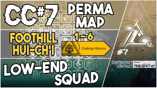 CC#7 Permanent Map - Foothill Hui-ch'i Challenges 1-2-3-4-5-6 | Low End Squad |【Arknights】