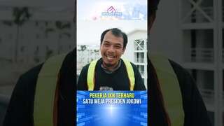 Para Pekerja IKN Terharu Makan Satu Meja Dengan Presiden Jokowi