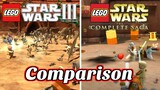 Lego Star Wars the Complete Saga Vs Lego Clone Wars Comparison!