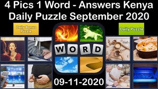 4 Pics 1 Word - Kenya - 11 September 2020 - Daily Puzzle + Daily Bonus Puzzle - Answer - Walkthrough