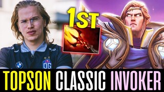 Topson INVOKER - First Build DAGON - CLASSIC!