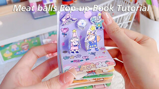 [Buatan Tangan]Tutorial Buku Pop-up Meatball