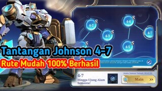 Tutorial tantangan johnson to the stars 4-7