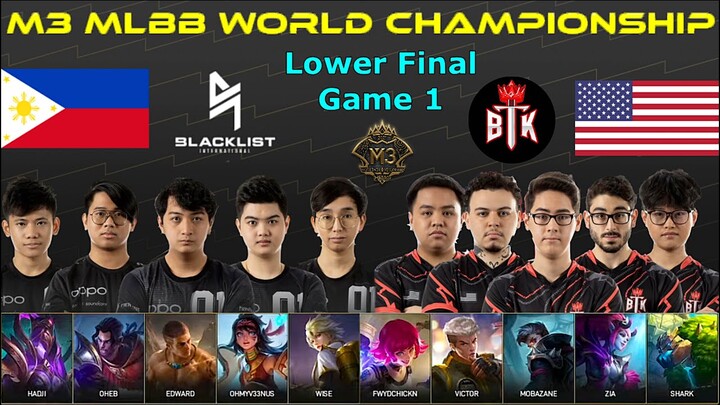 Blacklist Vs BTK [GAME 1] | M3 MLBB World Championship 2021 | Playoffs Day 8