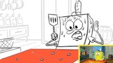 kesalahan editor dalam anime Spongebob Squarepants