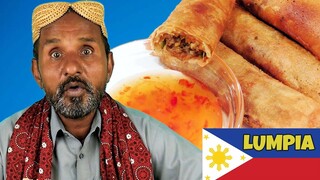 Tribal People Try Filipino Lumpia