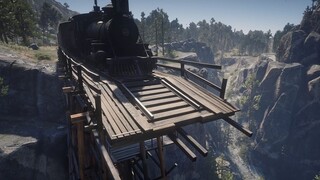 [Red Dead Redemption 2] ถ้าคุณขับรถไฟข้ามสะพานที่ถูกระเบิด รถไฟจะตกหรือไม่?