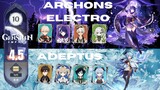 Spiral Abyss 4.5 Floor 10 C0 Archons Electro & C0 Adeptus Ganyu | Genshin Impact