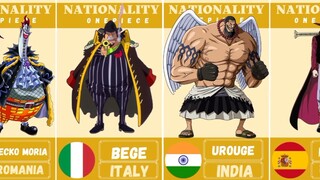 ONE PIECE : Characters And Their Nationality