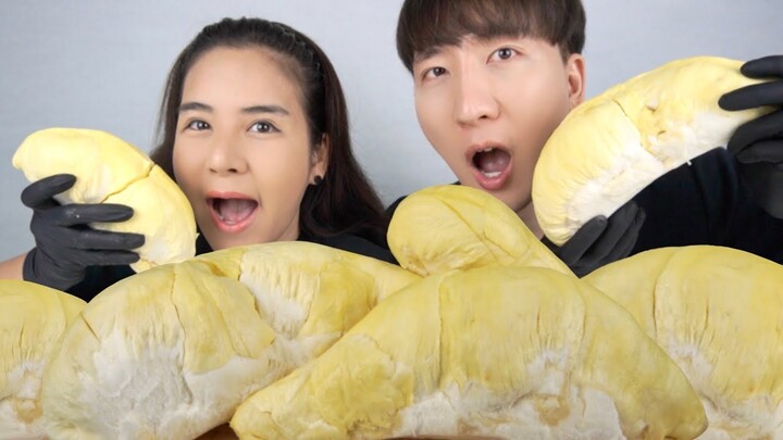 [กินแกล้งกัน] ทุเรียน พูโตๆ หวาน มัน อร่อยㅣSweet and delicious durianㅣMUKBANG ASMR