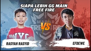 Efdewe vs Rasyah Rasyid: Kemenangan Kedua Buat Si Bocah Ajaib? | Mabar Free Fire Match 16 #short