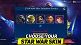 CHOOSE YOUR FAVOURITE STAR WARS SKIN THIS TIME - MLBB