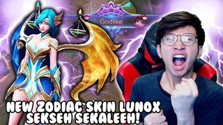 NEW SKIN ZODIAC LUNOX AUTO GODLIKE !!! - MOBILE LEGENDS INDONESIA